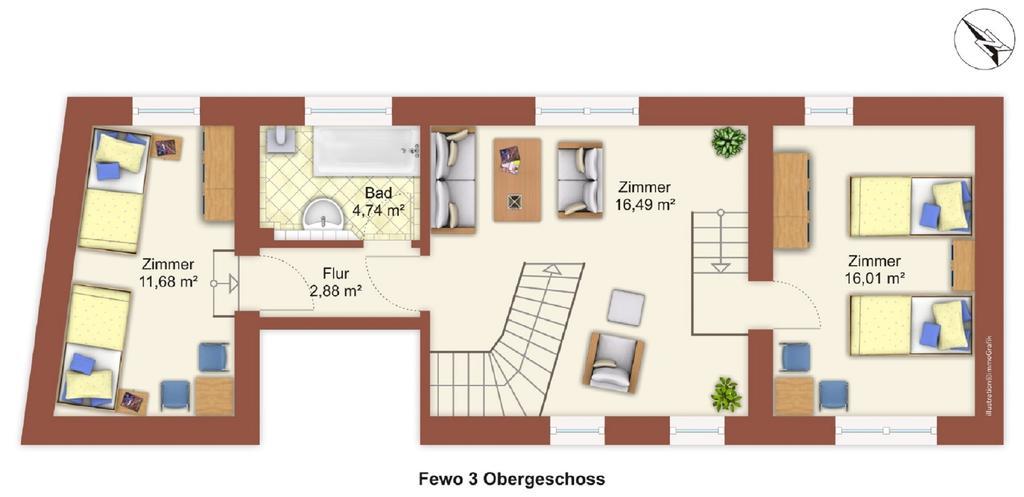 Ferienwohnung Kruppa プレーン エクステリア 写真